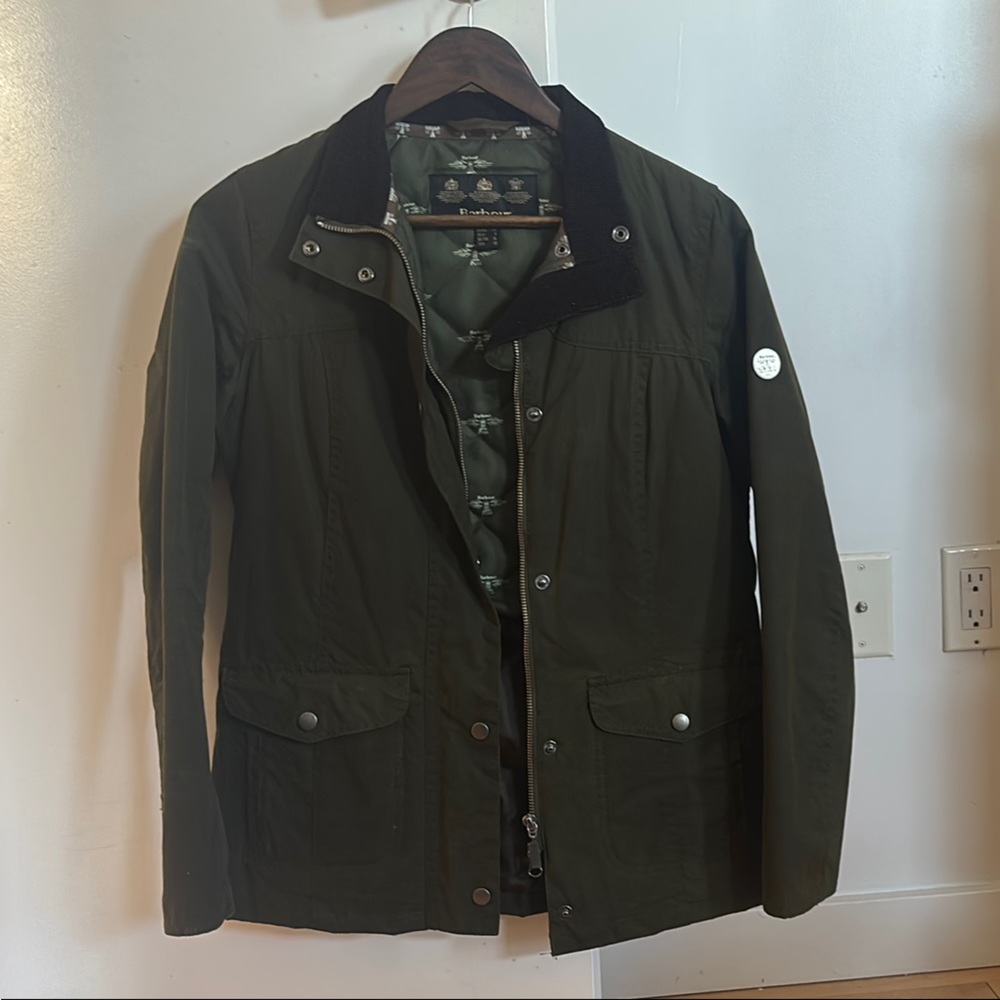 Barbour Sandsend Waxed Cotton Utility Jacket